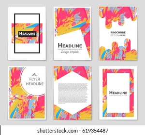 Abstract vector layout background set. For art template design, list, front page, mockup brochure theme style, banner, idea, cover, booklet, print, flyer, book, blank, card, ad, sign, sheet,, a4.