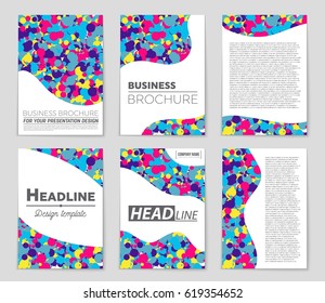 Abstract vector layout background set. For art template design, list, page, mockup brochure theme style, banner, idea, cover, booklet, print, flyer, book, blank, card, ad, sign, sheet,, a4