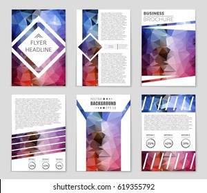 Abstract vector layout background set. For art template design, list, page, mockup brochure theme style, banner, idea, cover, booklet, print, flyer, book, blank, card, ad, sign, sheet,, a4.