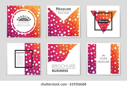 Abstract vector layout background set. For art template design, list, front page, mockup brochure theme style, banner, idea, cover, booklet, print, flyer, book, blank, card, ad, sign, sheet,, a4