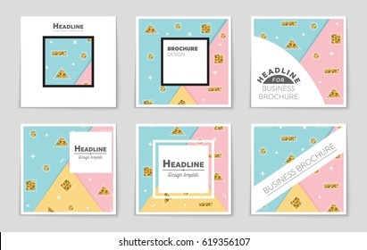 Abstract vector layout background set. For art template design, list, front page, mockup brochure theme style, banner, idea, cover, booklet, print, flyer, book, blank, card, ad, sign, sheet,, a4