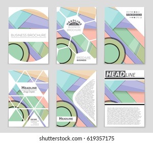 Abstract vector layout background set. For art template design, list, front page, mockup brochure theme style, banner, idea, cover, booklet, print, flyer, book, blank, card, ad, sign, sheet,, a4