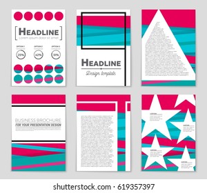 Abstract vector layout background set. For art template design, list, front page, mockup brochure theme style, banner, idea, cover, booklet, print, flyer, book, blank, card, ad, sign, sheet,, a4