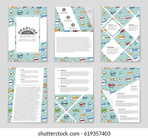 Abstract vector layout background set. For art template design, list, page, mockup brochure theme style, banner, idea, cover, booklet, print, flyer, book, blank, card, ad, sign, sheet,, a4.