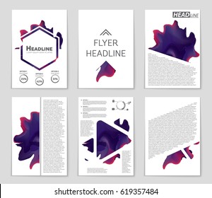 Abstract vector layout background set. For art template design, list, front page, mockup brochure theme style, banner, idea, cover, booklet, print, flyer, book, blank, card, ad, sign, sheet,, a4.