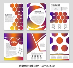 Abstract vector layout background set. For art template design, list, page, mockup brochure theme style, banner, idea, cover, booklet, print, flyer, book, blank, card, ad, sign, sheet,, a4