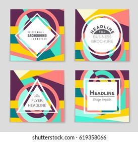 Abstract vector layout background set. For art template design, list, front page, mockup brochure theme style, banner, idea, cover, booklet, print, flyer, book, blank, card, ad, sign, sheet,, a4