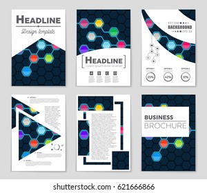 Abstract vector layout background set. For art template design, list, page, mockup brochure theme style, banner, idea, cover, booklet, print, flyer, book, blank, card, ad, sign, sheet,, a4.