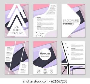 Abstract vector layout background set. For art template design, list, front page, mockup brochure theme style, banner, idea, cover, booklet, print, flyer, book, blank, card, ad, sign, sheet,, a4