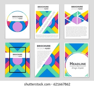 Abstract vector layout background set. For art template design, list, front page, mockup brochure theme style, banner, idea, cover, booklet, print, flyer, book, blank, card, ad, sign, sheet,, a4