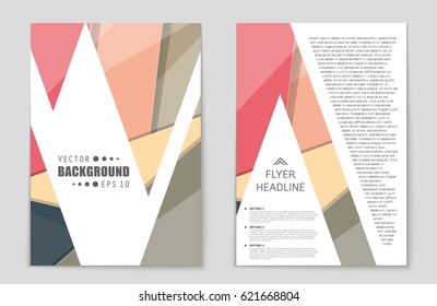 Abstract vector layout background set. For art template design, list, front page, mockup brochure theme style, banner, idea, cover, booklet, print, flyer, book, blank, card, ad, sign, sheet,, a4