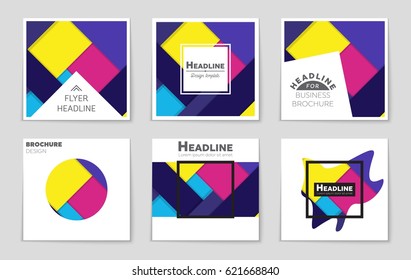 Abstract vector layout background set. For art template design, list, front page, mockup brochure theme style, banner, idea, cover, booklet, print, flyer, book, blank, card, ad, sign, sheet,, a4