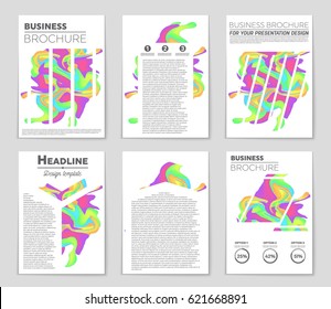 Abstract vector layout background set. For art template design, list, front page, mockup brochure theme style, banner, idea, cover, booklet, print, flyer, book, blank, card, ad, sign, sheet,, a4.