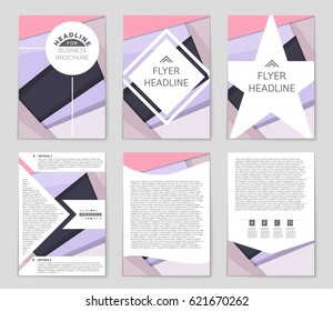 Abstract vector layout background set. For art template design, list, front page, mockup brochure theme style, banner, idea, cover, booklet, print, flyer, book, blank, card, ad, sign, sheet,, a4