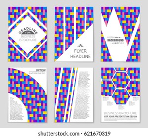 Abstract vector layout background set. For art template design, list, page, mockup brochure theme style, banner, idea, cover, booklet, print, flyer, book, blank, card, ad, sign, sheet,, a4.