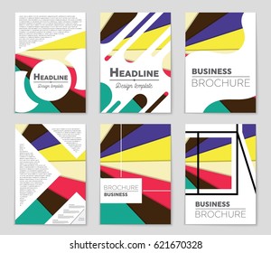Abstract vector layout background set. For art template design, list, front page, mockup brochure theme style, banner, idea, cover, booklet, print, flyer, book, blank, card, ad, sign, sheet,, a4