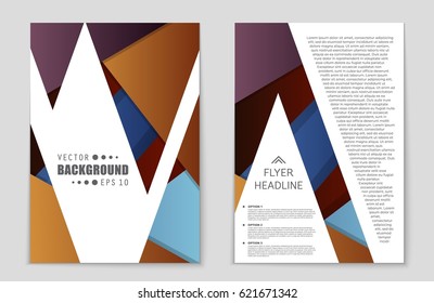 Abstract vector layout background set. For art template design, list, front page, mockup brochure theme style, banner, idea, cover, booklet, print, flyer, book, blank, card, ad, sign, sheet,, a4