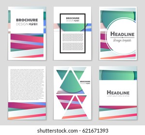 Abstract vector layout background set. For art template design, list, front page, mockup brochure theme style, banner, idea, cover, booklet, print, flyer, book, blank, card, ad, sign, sheet,, a4
