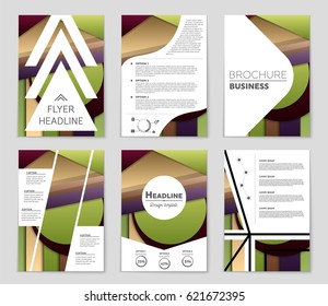 Abstract vector layout background set. For art template design, list, front page, mockup brochure theme style, banner, idea, cover, booklet, print, flyer, book, blank, card, ad, sign, sheet,, a4