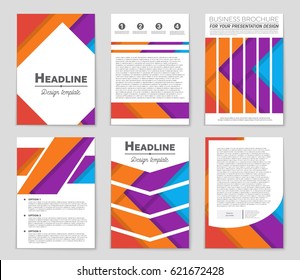 Abstract vector layout background set. For art template design, list, front page, mockup brochure theme style, banner, idea, cover, booklet, print, flyer, book, blank, card, ad, sign, sheet,, a4