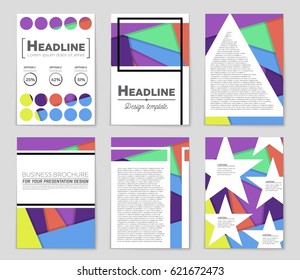 Abstract vector layout background set. For art template design, list, front page, mockup brochure theme style, banner, idea, cover, booklet, print, flyer, book, blank, card, ad, sign, sheet,, a4