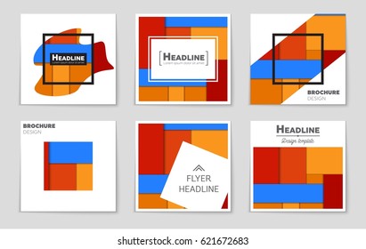 Abstract vector layout background set. For art template design, list, front page, mockup brochure theme style, banner, idea, cover, booklet, print, flyer, book, blank, card, ad, sign, sheet,, a4