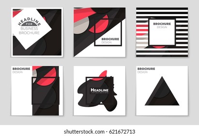Abstract vector layout background set. For art template design, list, front page, mockup brochure theme style, banner, idea, cover, booklet, print, flyer, book, blank, card, ad, sign, sheet,, a4
