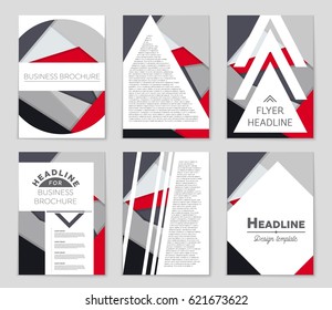 Abstract vector layout background set. For art template design, list, front page, mockup brochure theme style, banner, idea, cover, booklet, print, flyer, book, blank, card, ad, sign, sheet,, a4