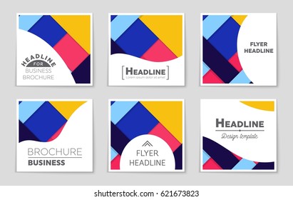 Abstract vector layout background set. For art template design, list, front page, mockup brochure theme style, banner, idea, cover, booklet, print, flyer, book, blank, card, ad, sign, sheet,, a4