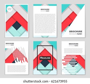 Abstract vector layout background set. For art template design, list, front page, mockup brochure theme style, banner, idea, cover, booklet, print, flyer, book, blank, card, ad, sign, sheet,, a4