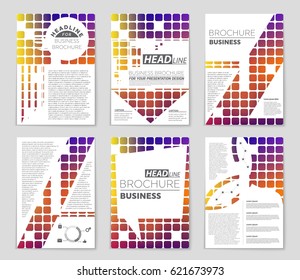 Abstract vector layout background set. For art template design, list, page, mockup brochure theme style, banner, idea, cover, booklet, print, flyer, book, blank, card, ad, sign, sheet,, a4