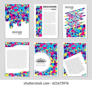 Abstract vector layout background set. For art template design, list, page, mockup brochure theme style, banner, idea, cover, booklet, print, flyer, book, blank, card, ad, sign, sheet,, a4