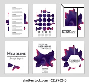 Abstract vector layout background set. For art template design, list, front page, mockup brochure theme style, banner, idea, cover, booklet, print, flyer, book, blank, card, ad, sign, sheet,, a4.