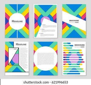 Abstract vector layout background set. For art template design, list, front page, mockup brochure theme style, banner, idea, cover, booklet, print, flyer, book, blank, card, ad, sign, sheet,, a4