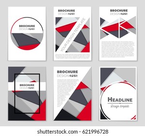 Abstract vector layout background set. For art template design, list, front page, mockup brochure theme style, banner, idea, cover, booklet, print, flyer, book, blank, card, ad, sign, sheet,, a4