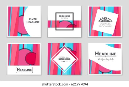 Abstract vector layout background set. For art template design, list, front page, mockup brochure theme style, banner, idea, cover, booklet, print, flyer, book, blank, card, ad, sign, sheet,, a4