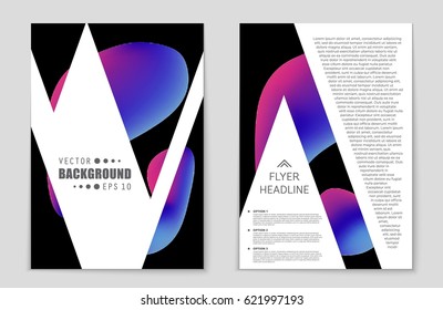 Abstract vector layout background set. For art template design, list, front page, mockup brochure theme style, banner, idea, cover, booklet, print, flyer, book, blank, card, ad, sign, sheet,, a4