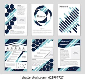 Abstract vector layout background set. For art template design, list, page, mockup brochure theme style, banner, idea, cover, booklet, print, flyer, book, blank, card, ad, sign, sheet,, a4