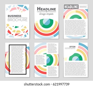 Abstract vector layout background set. For art template design, list, page, mockup brochure theme style, banner, idea, cover, booklet, print, flyer, book, blank, card, ad, sign, sheet,, a4