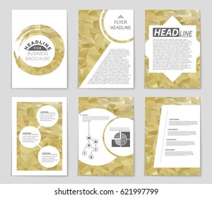 Abstract vector layout background set. For art template design, list, page, mockup brochure theme style, banner, idea, cover, booklet, print, flyer, book, blank, card, ad, sign, sheet,, a4.