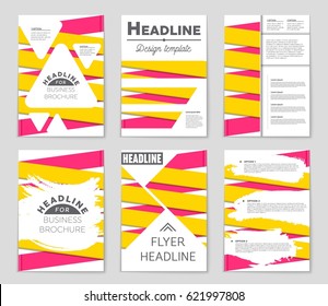 Abstract vector layout background set. For art template design, list, page, mockup brochure theme style, banner, idea, cover, booklet, print, flyer, book, blank, card, ad, sign, sheet,, a4