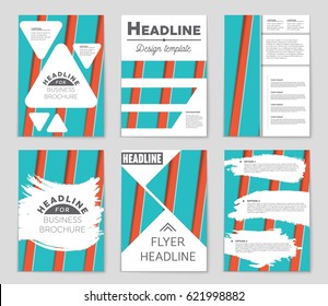 Abstract vector layout background set. For art template design, list, page, mockup brochure theme style, banner, idea, cover, booklet, print, flyer, book, blank, card, ad, sign, sheet,, a4
