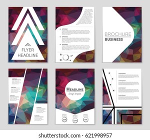 Abstract vector layout background set. For art template design, list, page, mockup brochure theme style, banner, idea, cover, booklet, print, flyer, book, blank, card, ad, sign, sheet,, a4.