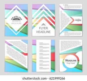 Abstract vector layout background set. For art template design, list, front page, mockup brochure theme style, banner, idea, cover, booklet, print, flyer, book, blank, card, ad, sign, sheet,, a4