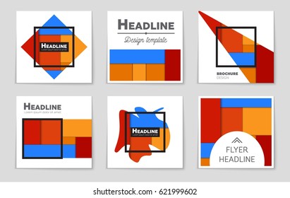 Abstract vector layout background set. For art template design, list, front page, mockup brochure theme style, banner, idea, cover, booklet, print, flyer, book, blank, card, ad, sign, sheet,