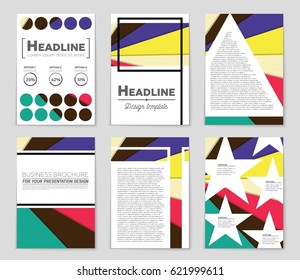 Abstract vector layout background set. For art template design, list, front page, mockup brochure theme style, banner, idea, cover, booklet, print, flyer, book, blank, card, ad, sign, sheet,, a4