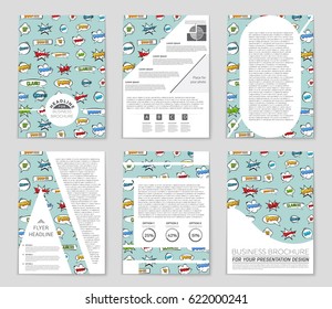 Abstract vector layout background set. For art template design, list, page, mockup brochure theme style, banner, idea, cover, booklet, print, flyer, book, blank, card, ad, sign, sheet,, a4.