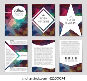 Abstract vector layout background set. For art template design, list, page, mockup brochure theme style, banner, idea, cover, booklet, print, flyer, book, blank, card, ad, sign, sheet,, a4.