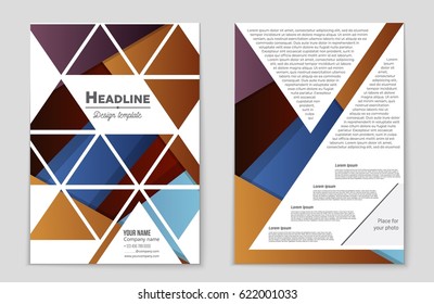 Abstract vector layout background set. For art template design, list, front page, mockup brochure theme style, banner, idea, cover, booklet, print, flyer, book, blank, card, ad, sign, sheet,, a4