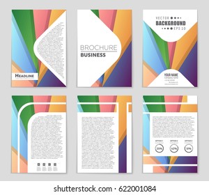 Abstract vector layout background set. For art template design, list, front page, mockup brochure theme style, banner, idea, cover, booklet, print, flyer, book, blank, card, ad, sign, sheet,, a4